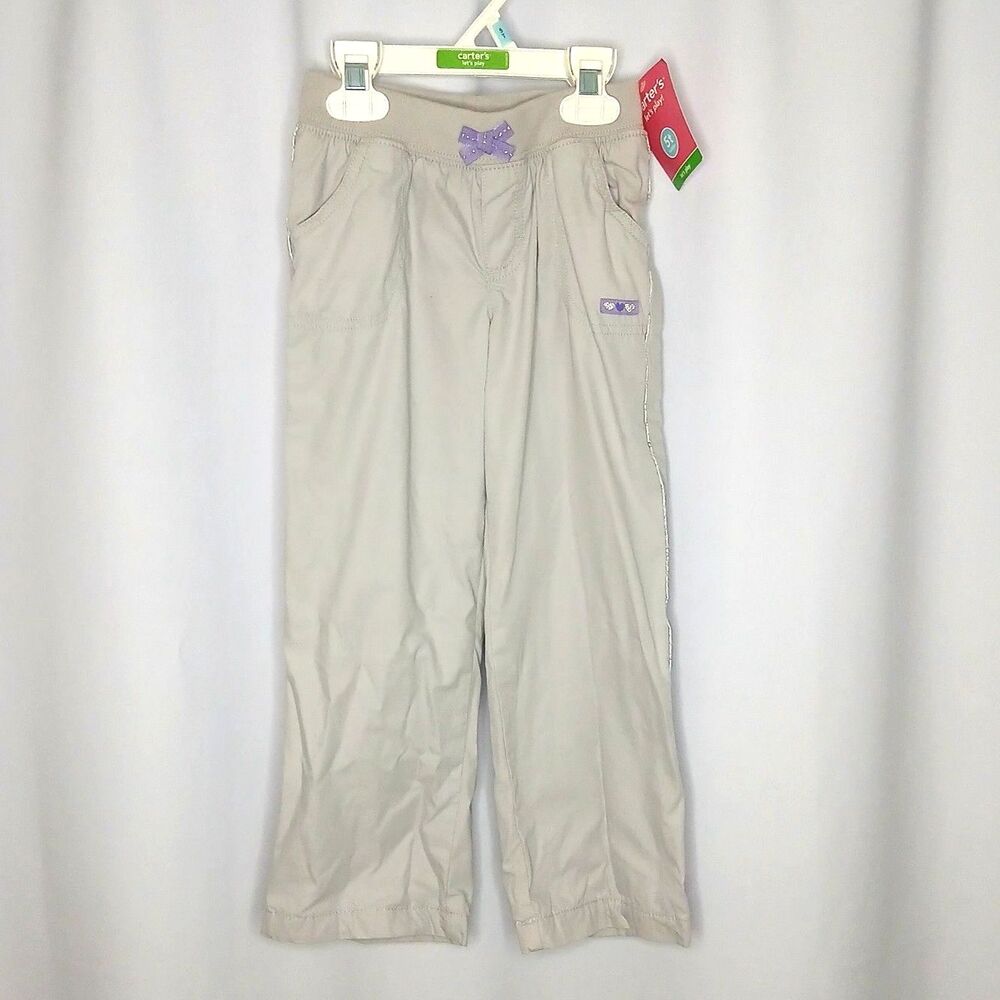 Carter's Let's Play Fleece Lined Pants Pockets Insulated NWT Toddler Girls 5T